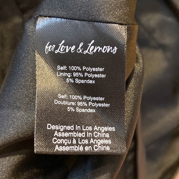 For Love and Lemons Juliette Brocade Micro Mini Skirt in Gold size XS NWT - Picture 13 of 15